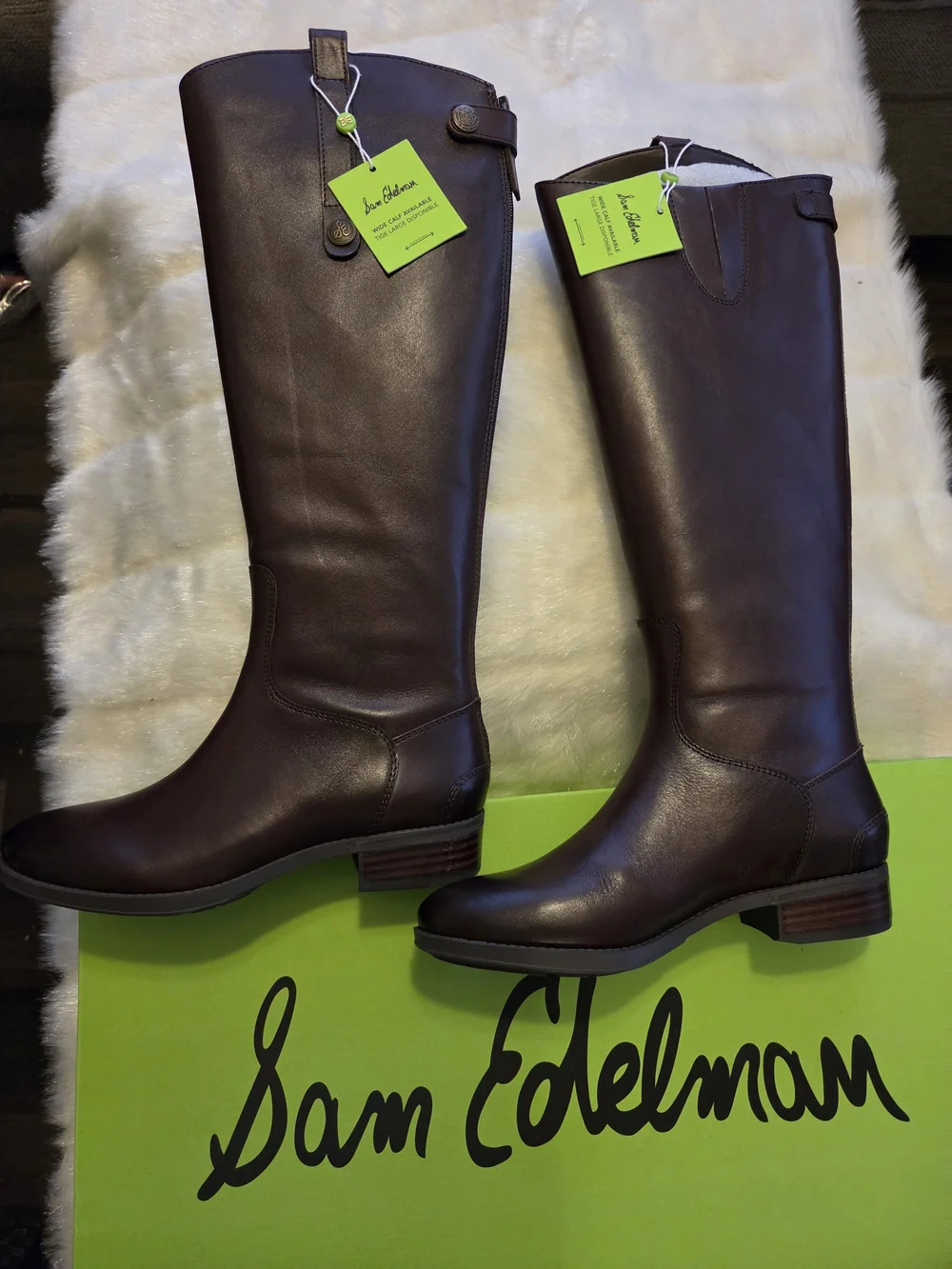 Tall Women's Knee High Riding Boot in Dark Brown